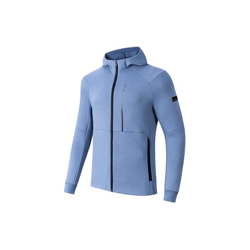 Anta однотонная куртка с капюшоном на молнии для мужчин, прозрачная, горно-синяя 152417705-3 S